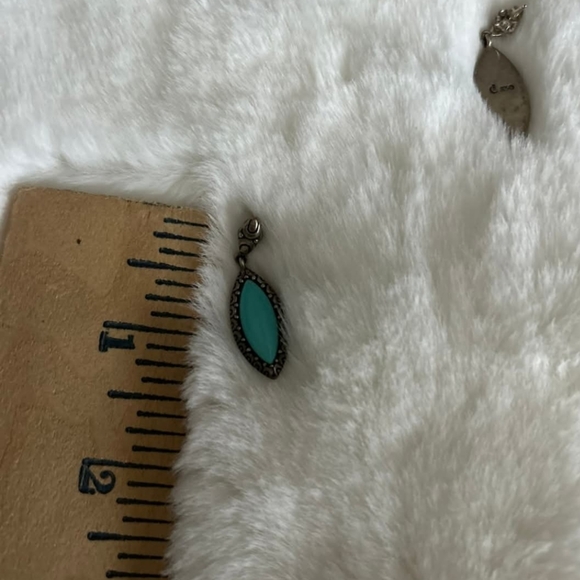 Sterling Silver and Turquoise earrings. Excellent Condition. - Picture 4 of 4